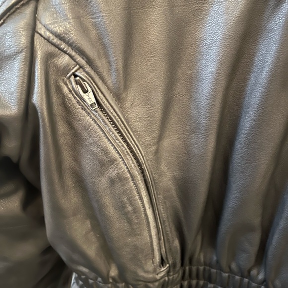 AUTHENTIC vintage FirstGear leather biker jacket - Picture 4 of 6